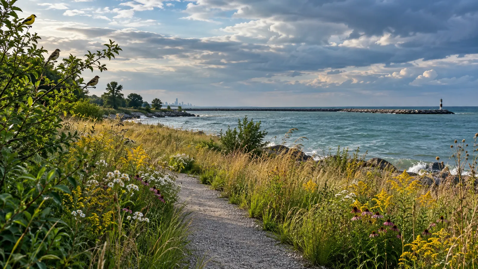 Cleveland Lakefront Nature Preserve: Birds, Meadows and Skyline Views